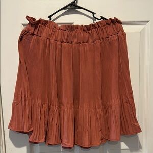 Women's Pleated Skirt in dusty rose